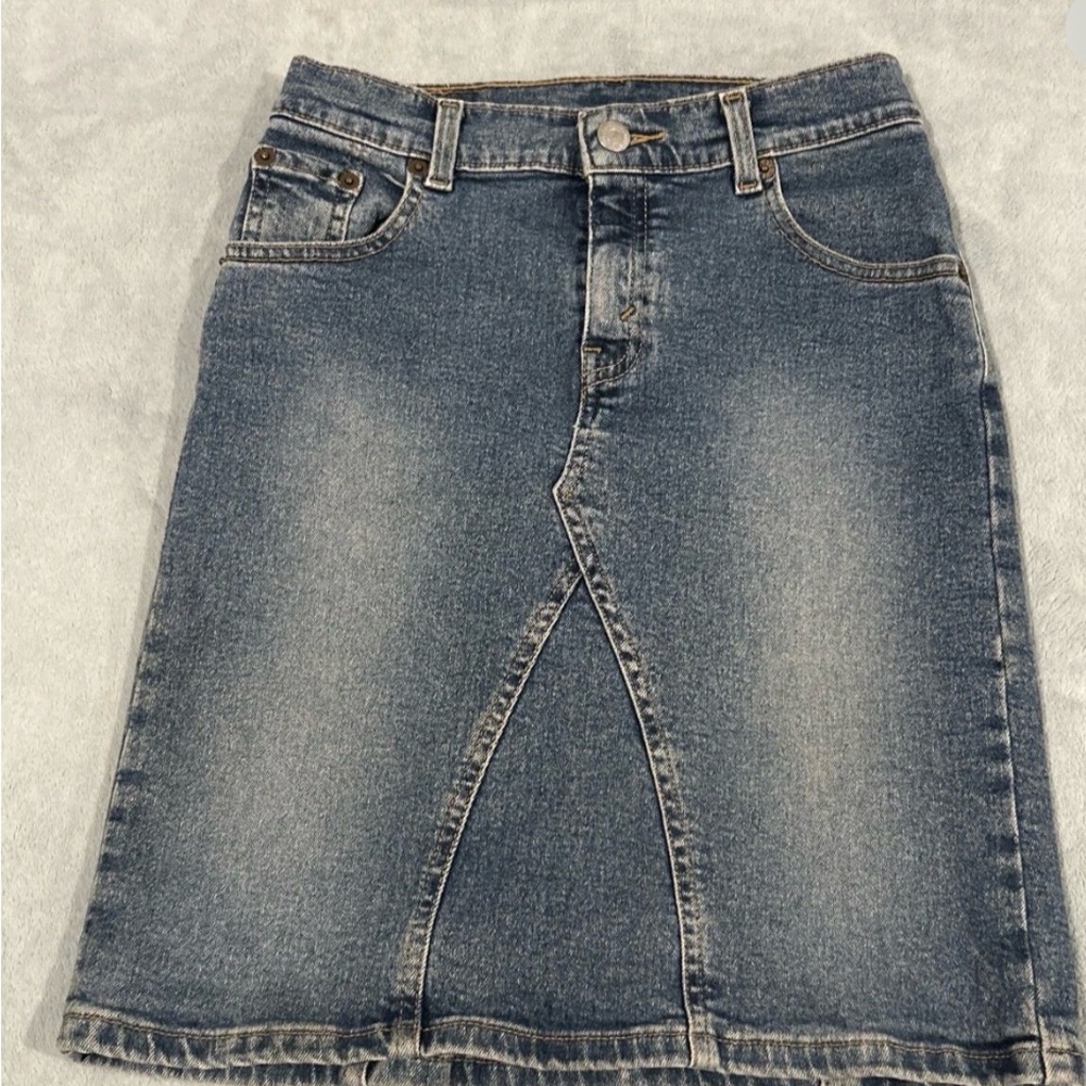 Levi's Blue Denim Skirt  Y2K for Kids midi